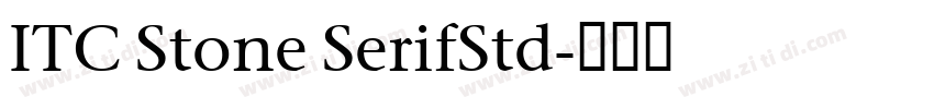 ITC Stone SerifStd字体转换
